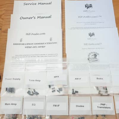 Sherwood S-7300 restoration kit filter capacitor repair rebuild fix image 1
