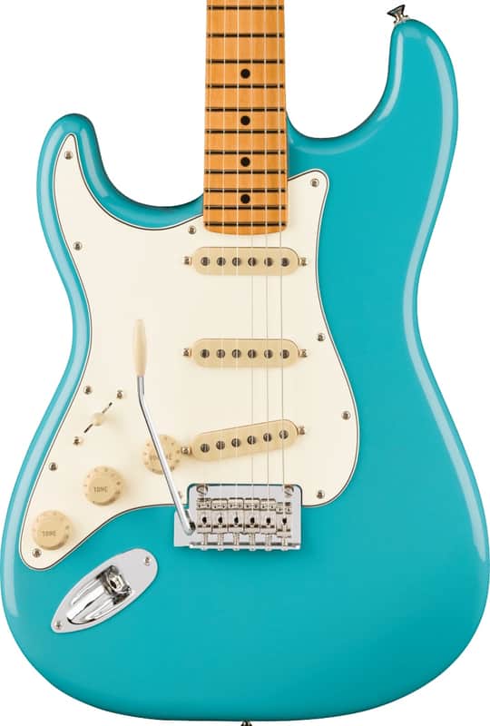 Fender Player II Stratocaster Left-Handed Maple Fingerboard Electric Guitar Aquatone Blue image 1