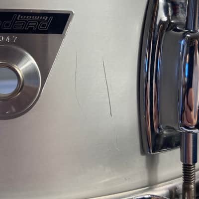 Frankie Banali's Quiet Riot, Ludwig 14x5" Standard Aluminum Snare Drum  1969 - Acrolite image 4