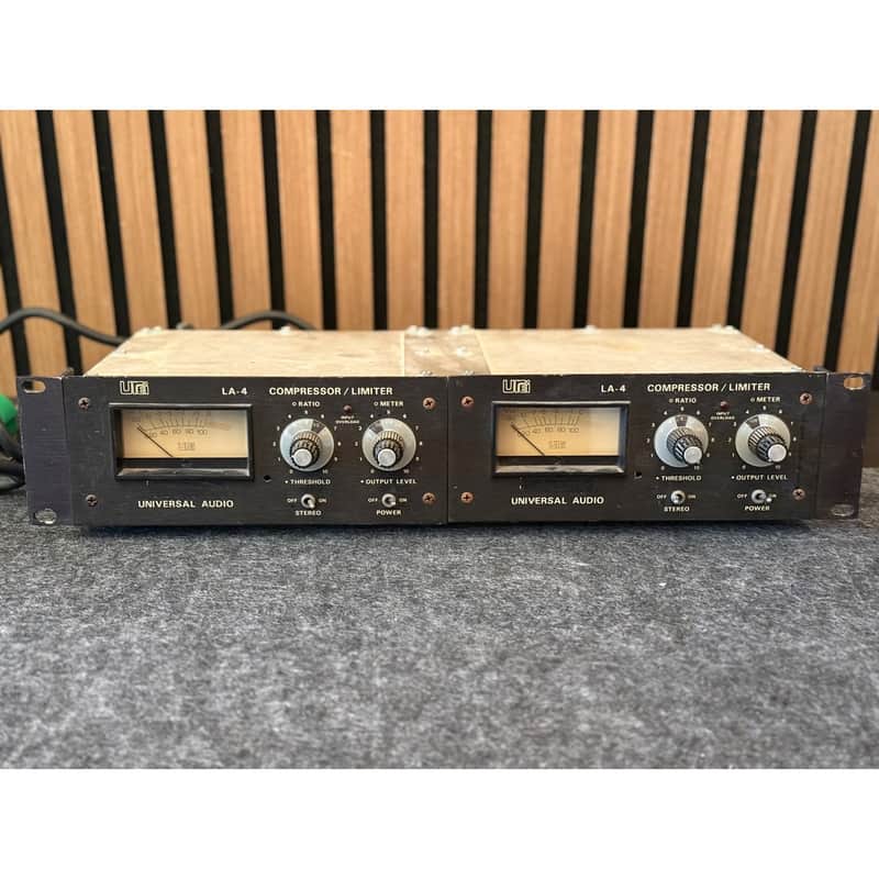 Urei LA-4 Compressor Limiter Pair 1970s - Black Panel image 1