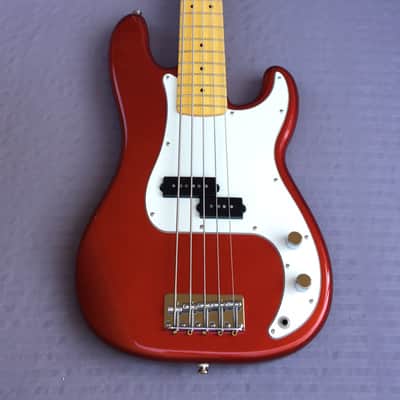 Squier Vintage Modified Precision Bass V 5 String In Candy Apple Red image 2