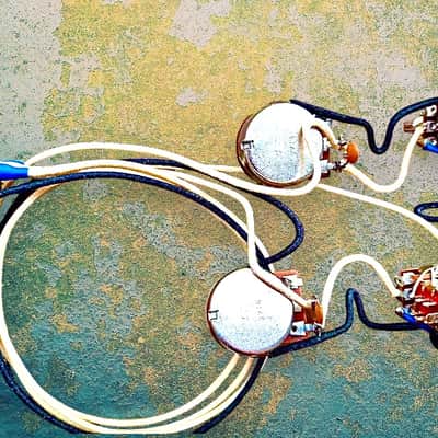 Tele 72 Deluxe Coil Splitting Wiring Harness Bourns 500k Pots 2 Push Pulls For Coil Split - by Pro Tones image 2