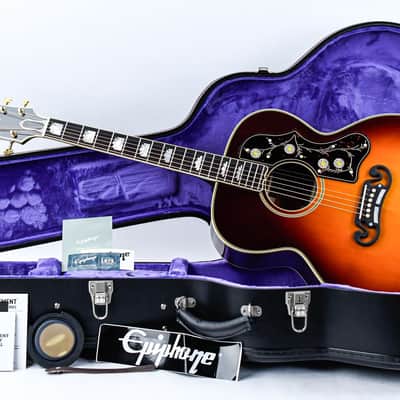 Epiphone Inspired by Gibson Custom Pre War SJ200 Rosewood Reissue Vintage Sunburst image 3