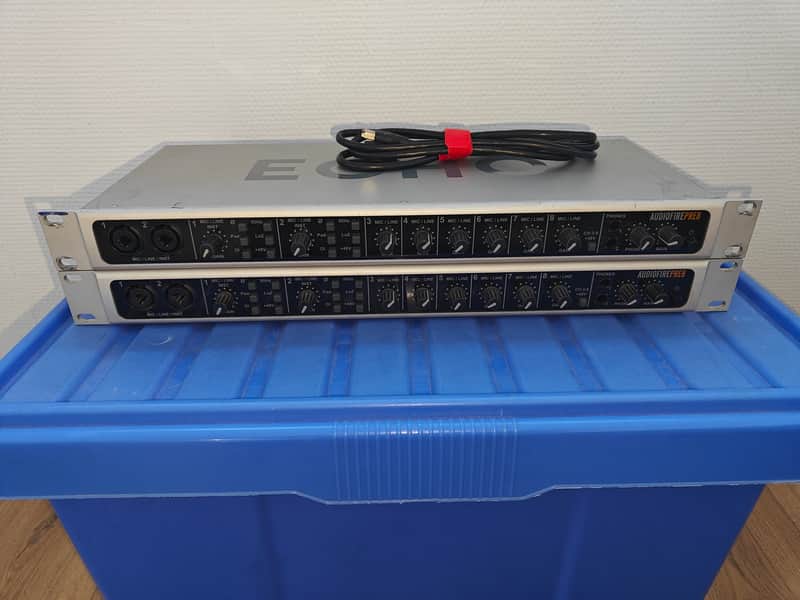 Lot of 2 Echo Audiofire Pre 8 firewire 24b/96k adat s/pdif midi word clock image 1