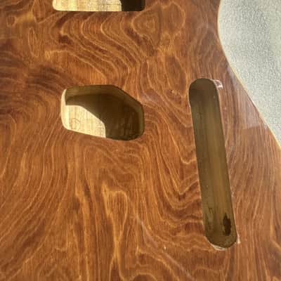 Unfinished Paulownia and Ash Wood Guitar Telecaster Tele Style Body image 5
