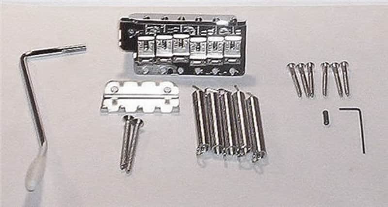 Fender® Mex Strat Chrome Bridge Assembly~2 3/16"-2 7/32" Big Block~Brand New image 1