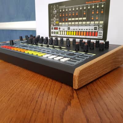 Solid Oak replacement end cheeks for the Behringer RD8, RD9 & LM Drum Drum Machine image 10