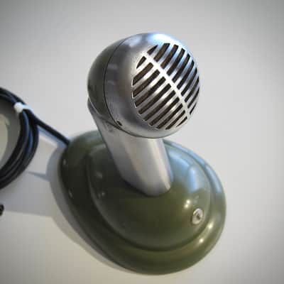 Shure 520-SL High Impedance Microphone Desk Mic Circa-1950s-Chrome & Black` image 12