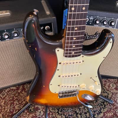 1961 Fender Stratocaster Sunburst - Slab Board. image 8