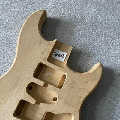 Unfinished Strat Style Basswood Guitar Body image 3
