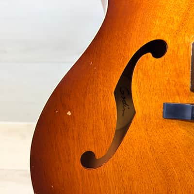 Godin 5th Avenue CW Kingpin II HB Cognac Burst Hollowbody Electric Guitar w/Gig Bag - Made in Canada image 4