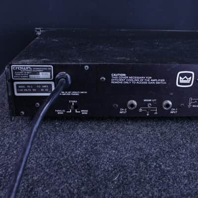 Crown Power Base 2 2-Channel Power Amplifier 1990s - Black image 4