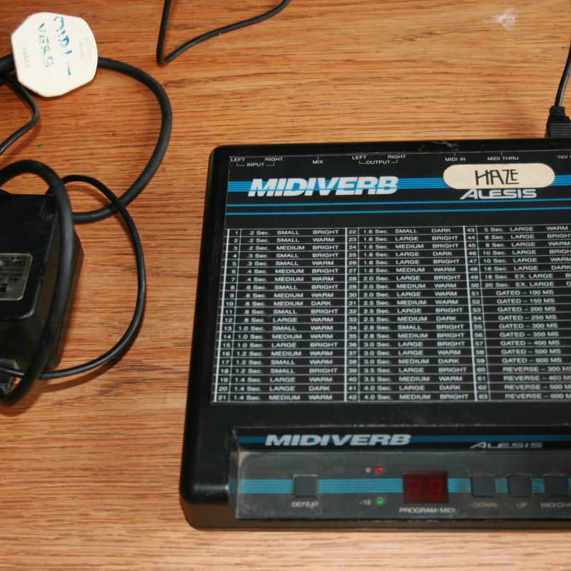1986 – 1987 Alesis Midiverb Desktop Reverb Unit Black