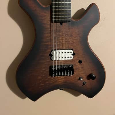 Cipher Guitars Prototype 7 String Tobacco Burst, Dimarzio Evolution, & EMG Pa-2 active boost image 4