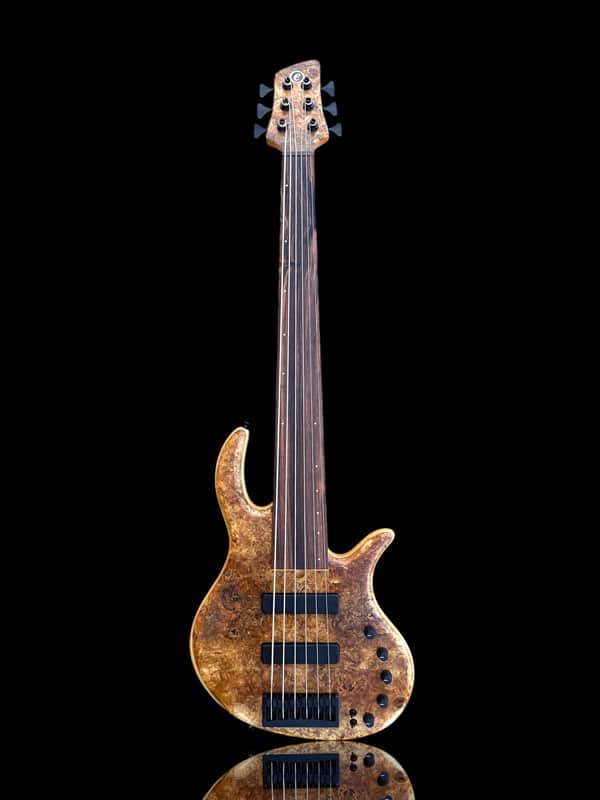 Elrick EVO Gold 5 String Spalted Maple Burl 2025 - Natural image 1
