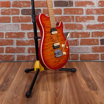 Ernie Ball Music Man Willcutt Limited Axis Super Sport HH Quilted Maple Top Lava Burst 2019 w/OHSC image 3