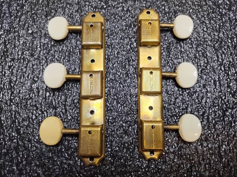 Vintage Kluson GOLD Single Line Strip Tuner Set - 1955-1963 image 1