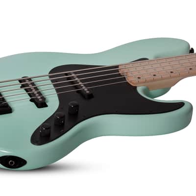 Schecter J-5 LH Sea Foam Green 5-String Left-Handed Electric Bass Guitar   J5 image 5