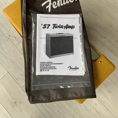 Fender '57 Twin-Amp 2-Channel 40-Watt 2x12" Guitar Combo Lacquered Tweed image 15