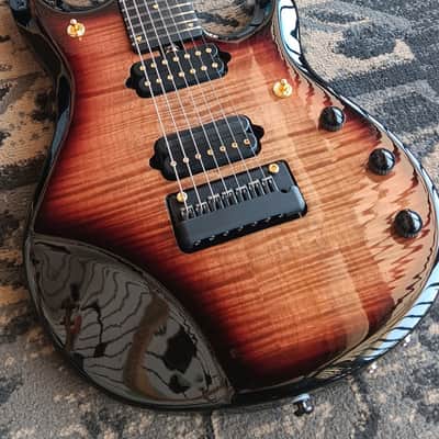 Ernie Ball Music Man John Petrucci Signature 20th Anniversary JP7 2021 - Honey Butter image 12