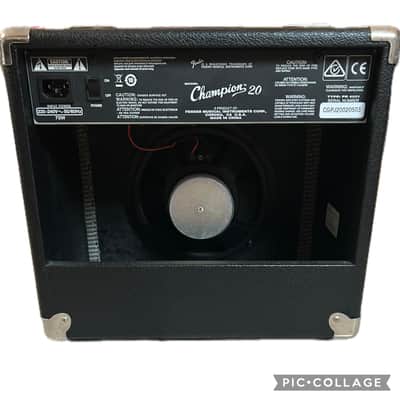 Fender Champion 20 20-Watt 1x8" Guitar Practice Amp 2013 - 2024 - Black image 3