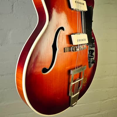 ♫ C1961 HOYER STARLET Semi Archtop, SOLID TOP ! RARE! Bild 4