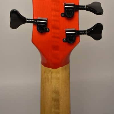 1990 Pedulla MVP-5 Bass Fretless Conversion 5-String Red w/HSC image 7