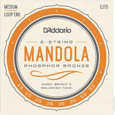D'Addario EJ76 Phosphor Bronze Mandola Strings Medium 15-52 image 1
