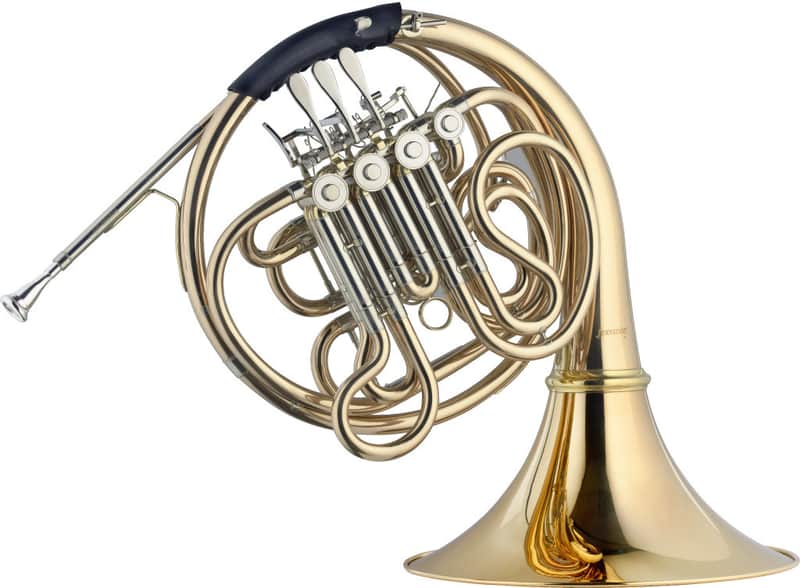 Levante STAGG F/Bb Double French Horn with 4 Rotary Valves and Gold Lacquer Brass Body 2 Year Warranty image 1