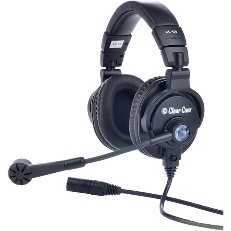 Clear-Com CC-400-X4 Double Muff Headset for Intercom (XLR4F) image 1