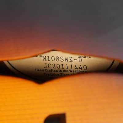 2020 Washburn M108SWK Carved F-Style Mandolin (VIDEO! Fresh Setup, Ready) image 21