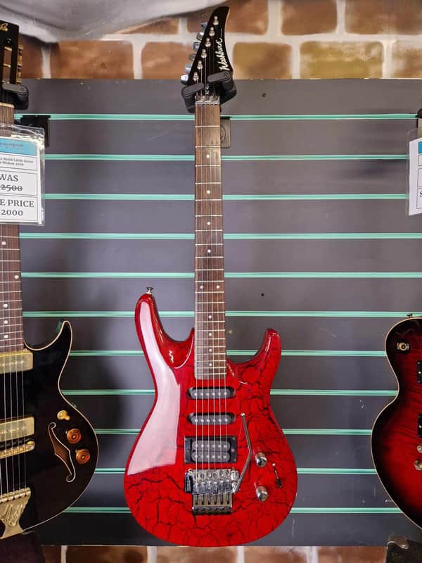 Washburn エレキギター (CHICAGO SERIES) ※改造有り Washburn KC-40V Chicago Series Red Crackle 90's Electric | Reverb