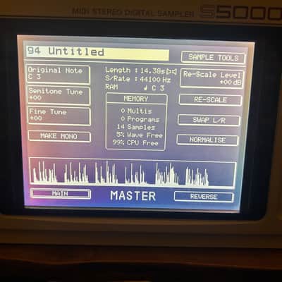 Akai S5000 V2 MIDI Stereo Digital Sampler - 16 Analog outs, 1TB SD ZuluSCSI w 130+GB of sound, sample & instrument libraries, 20x SD card CD-ROM Libraries (1998) image 14