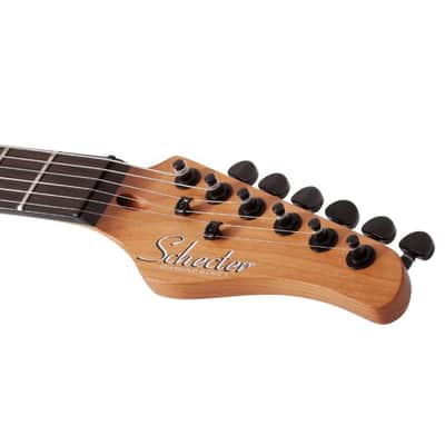 Schecter 3955-SHC PT Standard 6 String RH Electric Guitar - Black Fade Burst Burl image 6