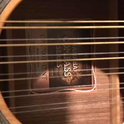 Yamaha CPX700l -12 NT 12 String Acoustic Guitar 2014 Blonde image 4