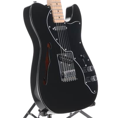 Squier Affinity Series® Telecaster® Thinline, Metallic Black (RP) (73565) image 3