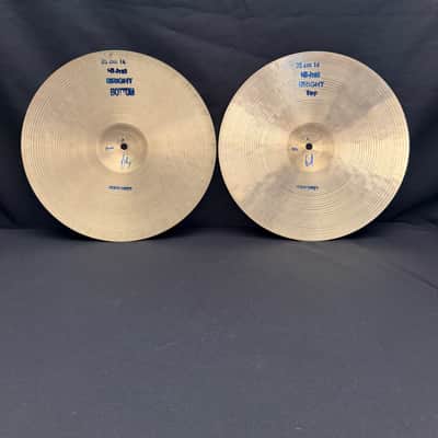 Bosphorus 14" Antique Bright Hi-Hat cymbals set 1200 - 994 grams image 15
