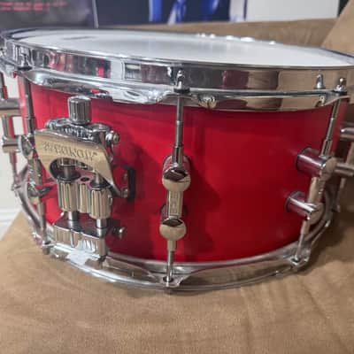 Sonor SQ1 14x6.5 Birch Snare Drum - Hot Rod Red image 1