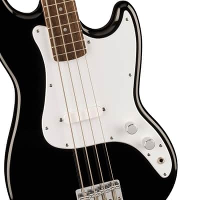 Fender 0373800506 Sonic Bronco Bass Laurel Fingerboard White Pickguard Black image 3