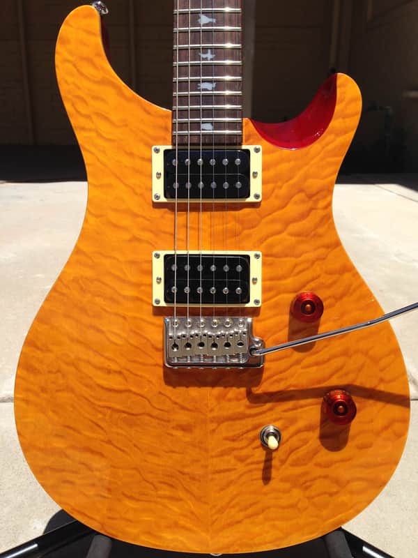 PRS SE Custom 24 Amber Quilt Top image 1