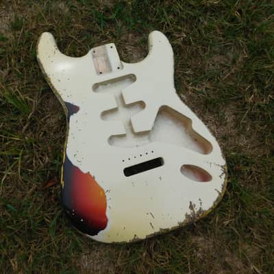 BloomDoom Nitro Lacquer Aged Relic S-Style or T-Style Vintage Custom Guitar Body image 9