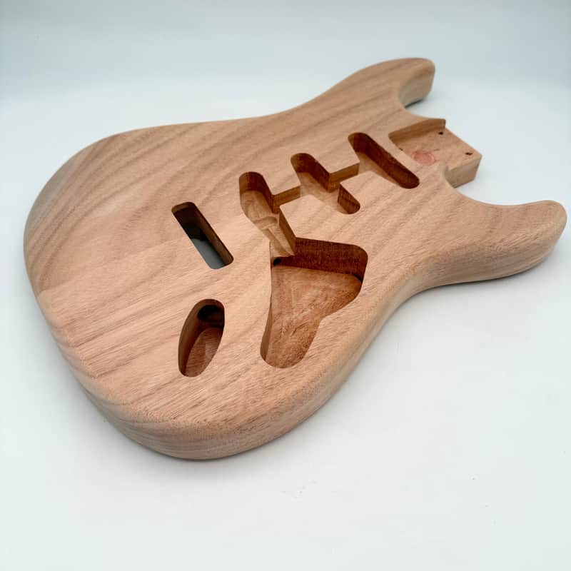 HooDoo Stratocaster Body Mahogany 2-Piece Unfinished Light hsb6353 image 1