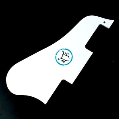 Jazz Archtop semi hollow body Guitar Pickguard Fits ES335 Long Version ,3ply white image 3