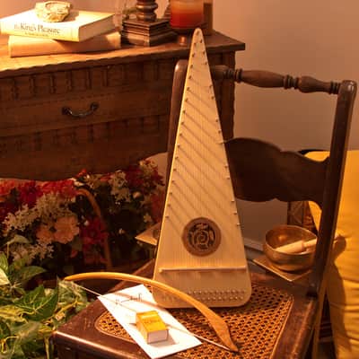 Roosebeck PSRARL | Rounded Alto Psaltery Left-Handed with Bow. New with Full Warranty! image 6