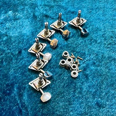 Fender Stratocaster guitar tuners c 1977 - Chrome original vintage USA Schaller telecaster image 2