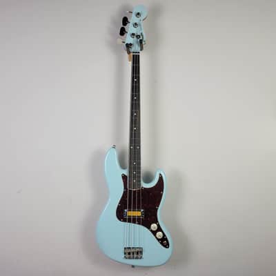 2023 Fender Gold Foil Jazz Bass - Sonic Blue With OHSC image 5