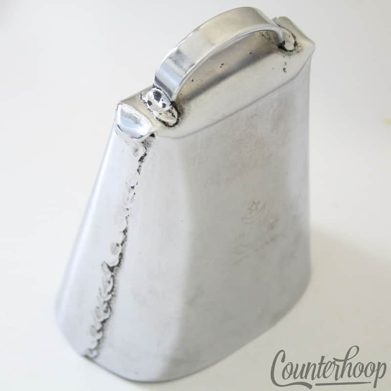 *Zil-Bel Zildjian Cowbell 4" Chrome Latin Percussion Drum Set Vintage 60s USA* image 1