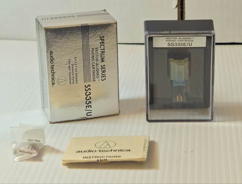 RARE Audio Technica Phono Cartridge & Stylus Turntable Needle Vintage 1984 Nos image 1