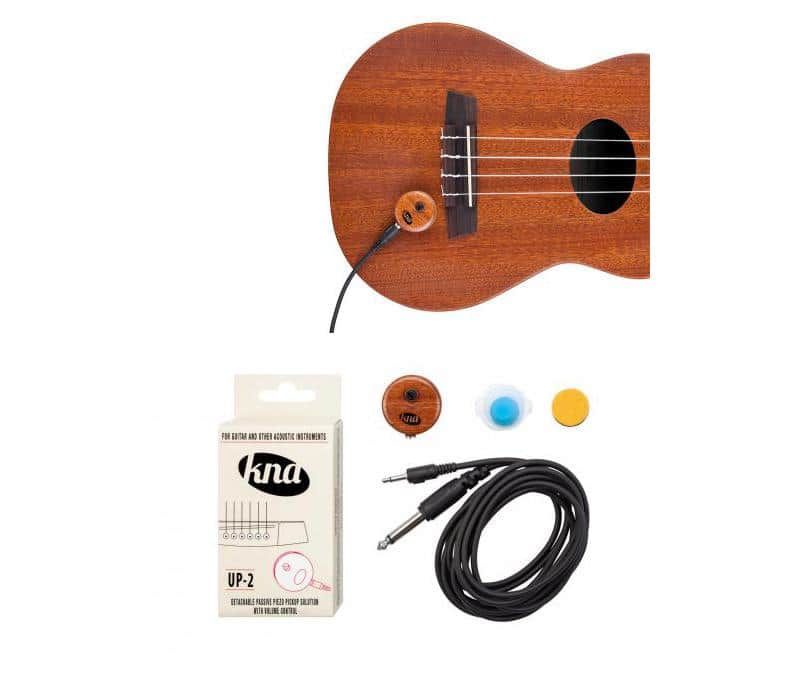 KNA UP-2 Piezo Pickup with Detachable Cable - Natural-NEW image 1