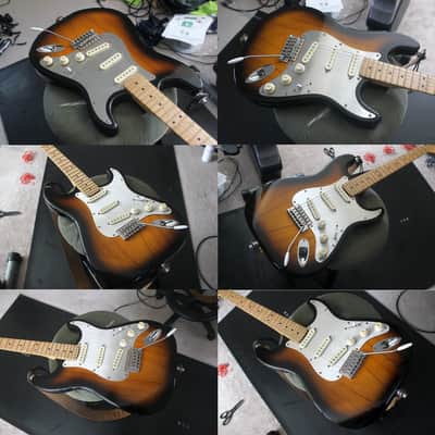 Fine-Brushed Steel Strat Stratocaster Pickguard image 2